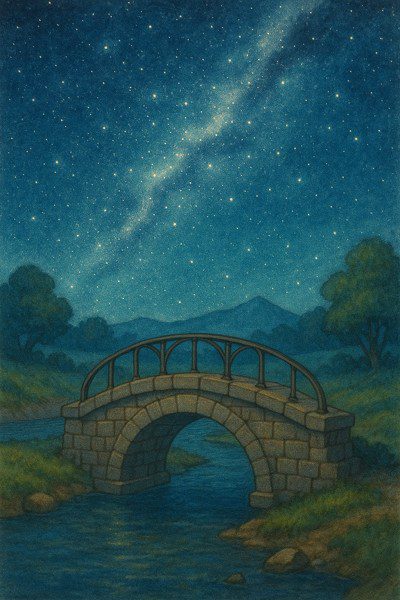 ponte iluminada