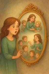 🌸 A História de Emily e o Espelho da Coragem 2 emily 1