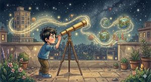 Será que estamos sozinhos no Universo? O que a Espiritualidade diz sobre a vida em outros mundos 4 Zeca imaginando cidades feitas de luz, jardins que flutuavam