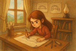 A traditional watercolor illustration depicts a yo 600px 3